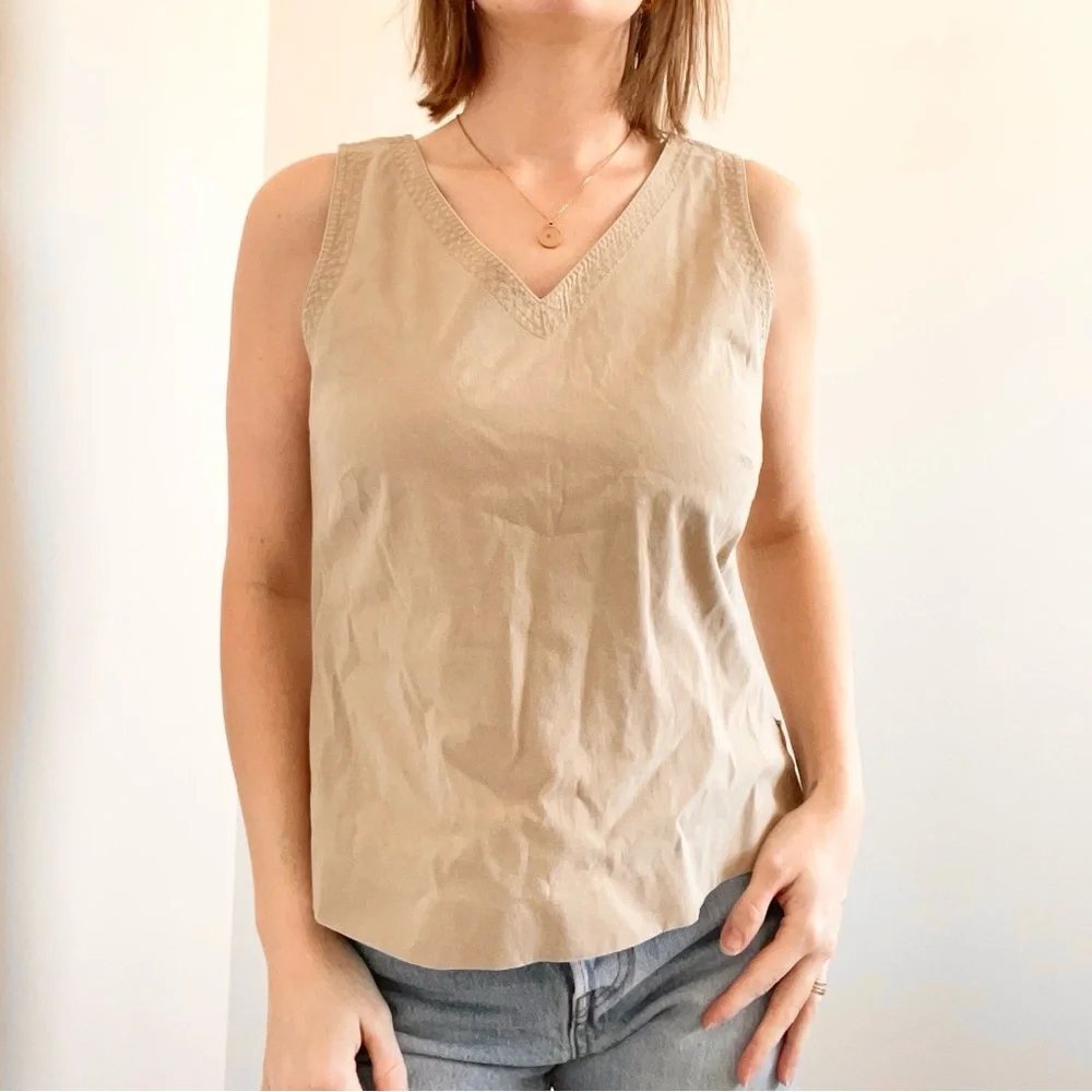 Vintage Ann Taylor Tan Tank Top